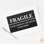 Sticker Étiquette noir fragile (Enveloppe)