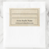 Sticker Étiquette Parchemin Back of Artwork (Sac)