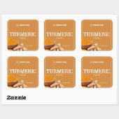 Sticker Étiquette personnalisé aux épices de Turme (Feuille)