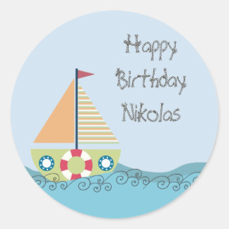 Sticker Étiquette personnalisé pour fête d'anniver
