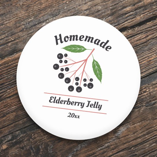 Sticker Étiquette pour la gelée d'Elderberry modif
