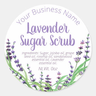 Sticker Étiquette Pour Lavender Fabriqué Maison