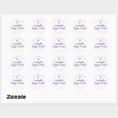 Sticker Étiquette Pour Lavender Fabriqué Maison (Feuille)