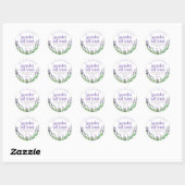 Sticker Étiquette Pour Lavender Scruter Maison (Feuille)