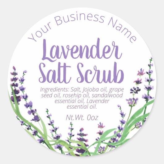 Sticker Étiquette Pour Lavender Scruter Maison (Devant)