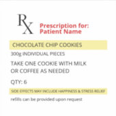 Sticker Étiquette pour nouveauté Rx amusant (Devant)