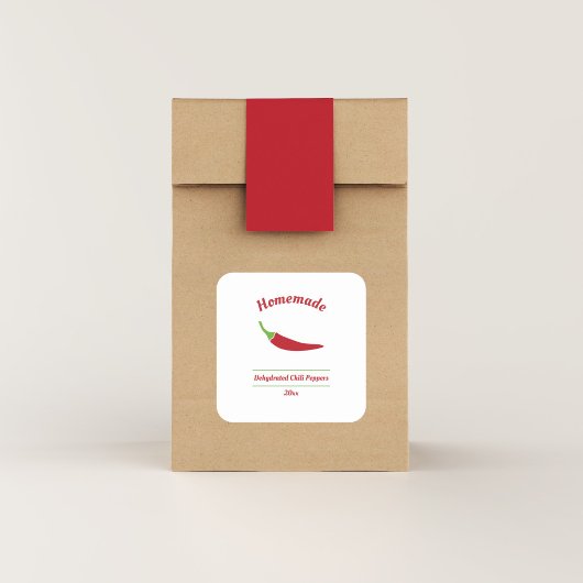 Sticker Étiquette pour poivrons déshydratés modifi