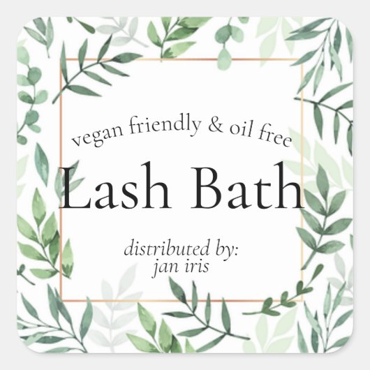 Sticker Étiquette produit (Devant)