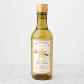 Sticker Étiquette Rustique pour extrait de vanille