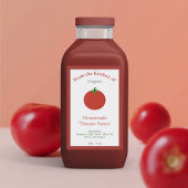 Sticker Étiquette Rustique Sauce Tomate