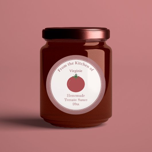 Sticker Étiquette Rustique Sauce Tomate