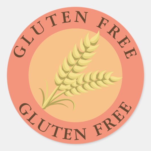 Sticker Étiquette sans gluten (Devant)