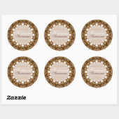 Sticker Étiquette Satin Earth Lace (Feuille)