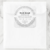 Sticker Étiquette simple en marbre (Sac)