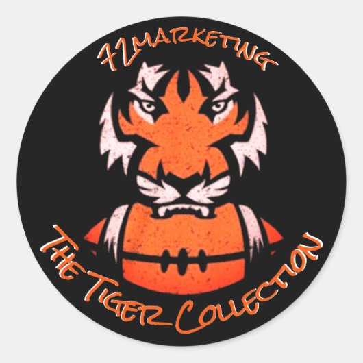 Sticker Étiquette Tiger Slidell High School SHS (Devant)