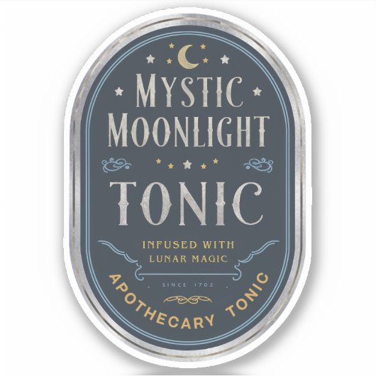 Sticker Étiquette Tonique Mystic Moonlight (Devant)