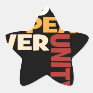 Sticker Étoile 2014 Love Rocks Peace Art Imprimer