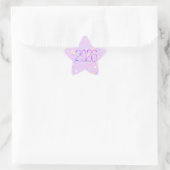 Sticker Étoile 2026 number new year cute pink purple (Sac)