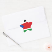 Sticker Étoile A bas prix ! Drapeau du Soudan du Sud (Enveloppe)