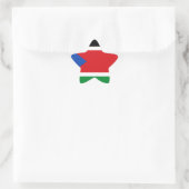 Sticker Étoile A bas prix ! Drapeau du Soudan du Sud (Sac)