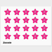 Sticker Étoile Accent Chrome Parties scintillant Style rose Ruban (Feuille)