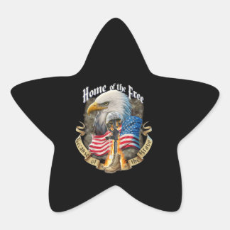 Sticker Étoile Accueil De La Liberté À Cause De L'Aigle Vetera Le