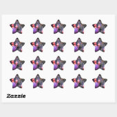 Sticker Étoile Affichage Fireworks (Feuille)