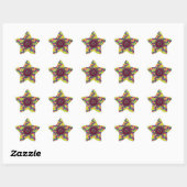 Sticker Étoile Affiche abstraite (Feuille)
