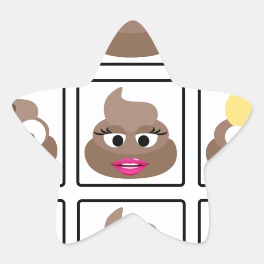 Sticker Étoile Afficher plusieurs faces (Devant)