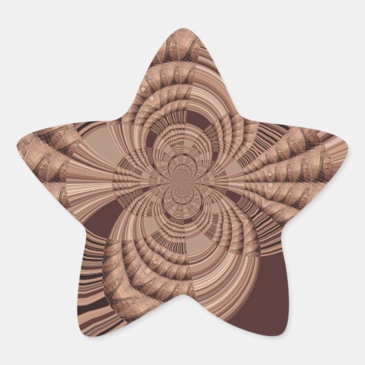 Sticker Étoile African Hakuna Matata Fractal Art Print/Graphic (Devant)