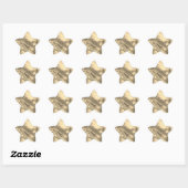 Sticker Étoile Agate Marron (Feuille)