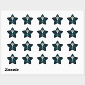 Sticker Étoile Alien mignon (Feuille)