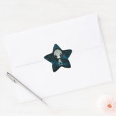 Sticker Étoile Alien mignon (Enveloppe)