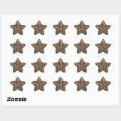 Sticker Étoile American Lincoln Pcoton Texture (Feuille)