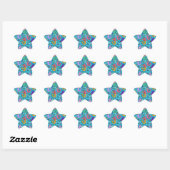 Sticker Étoile Amis de Mermaid (Feuille)