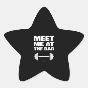 Sticker Étoile Amusant Gymnase Ts Me Rencontre Au Bar Gym Lover C