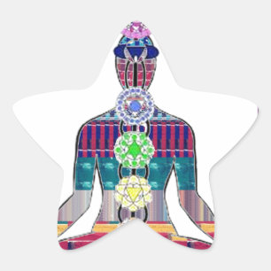 Sticker Étoile AMUSEMENT de la paix NVN630 de méditation de yoga