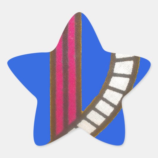 Sticker Étoile Ancre rouge (Devant)