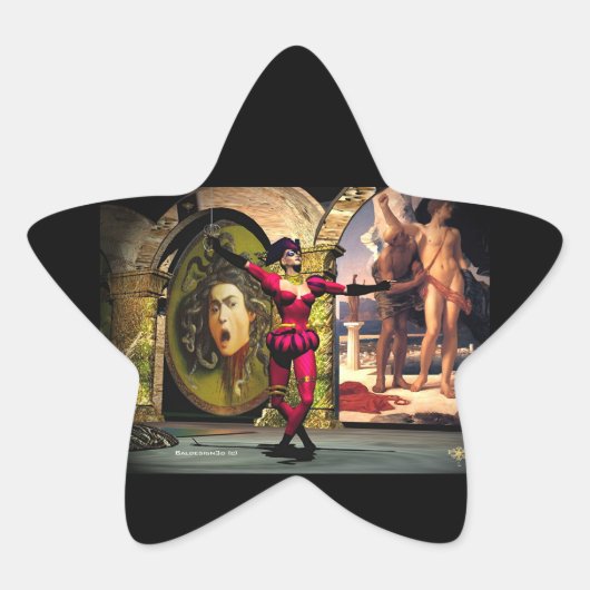 Sticker Étoile ANDROID BALLET, Science-fiction (Devant)