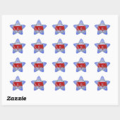 STICKER ÉTOILE ANESTHÉSISTE DE NOËL (Feuille)