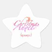 Sticker Étoile Ange de Noël (Devant)