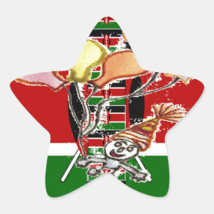 Sticker Étoile anniversaire du Kenya