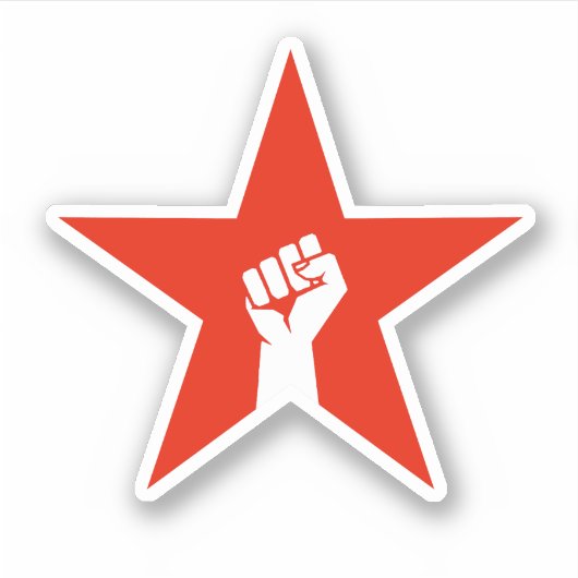 Sticker Étoile anti-fasciste (Devant)