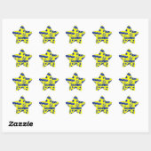 Sticker Étoile Appels Retro Comic (Feuille)