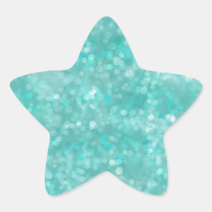 Sticker Étoile Aqua Bokeh