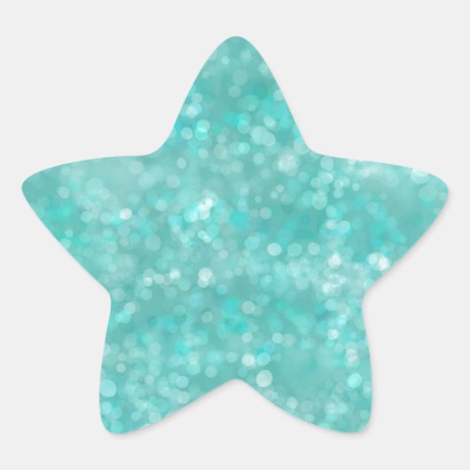 Sticker Étoile Aqua Bokeh (Devant)
