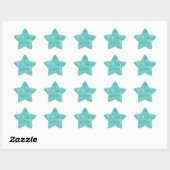 Sticker Étoile Aqua Bokeh (Feuille)