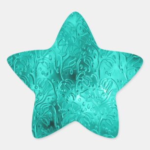 Sticker Étoile aqua cool