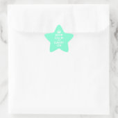 Sticker Étoile Aquamarine Gardez le calme et continuer (Sac)
