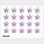 Sticker Étoile Aquarelle (Feuille)